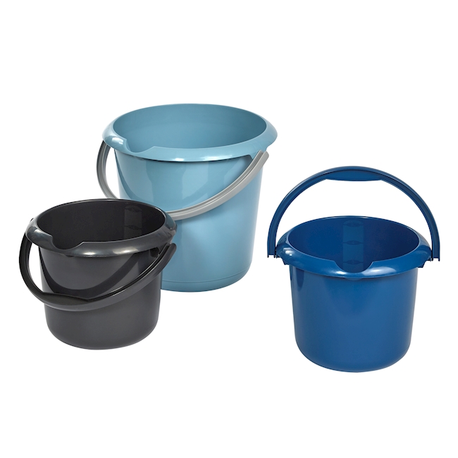 Bucket universal 10 lt, rPP graphite